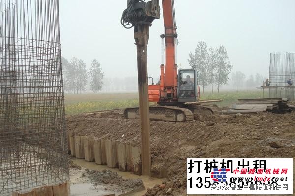 提供福建打樁機·鋼板樁·拉森樁出租