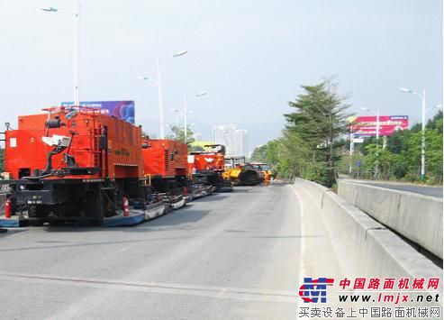 英達熱再生機組在莆田市迎賓大道治理橋頭跳車路病