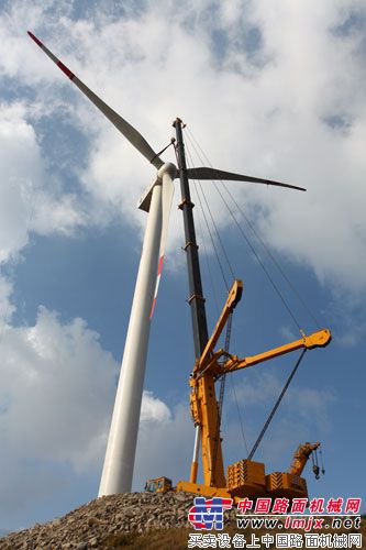 徐工800噸全地麵起重機山西大同風電場完美作業