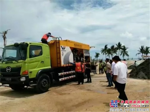 西築設備奔赴印尼，勿裏洞島靚麗登場