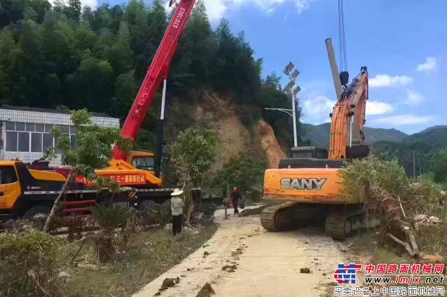 三一重工再战洪水！用铁臂扛起一片艳阳天