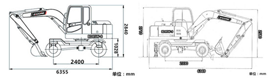 宝鼎BD85W-8轮式挖掘机与BD95W-9轮式挖掘机选择对比解释