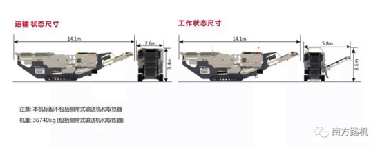 南方路机NFJ1060履带移动颚式破碎站