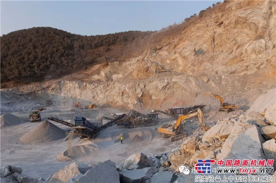 克磊镘设备成功应用于山东青岛花岗岩破碎项目