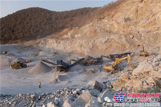 克磊镘设备成功应用于山东青岛花岗岩破碎项目