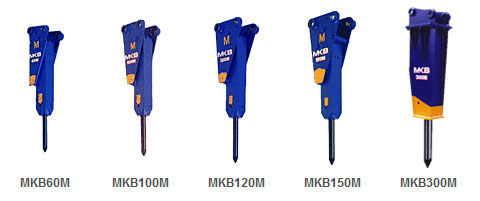 甲南M係列適用迷你小挖MKB油壓破碎錘高清圖 - 外觀