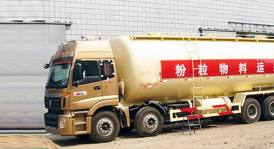 程力福田欧曼前四后八粉粒物料运输车-BJ1317VNPJJ-S5