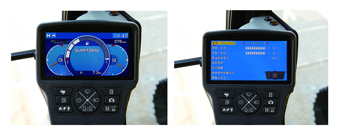【多图】住友SH210-6挖掘机全彩显示屏细节图_高清图