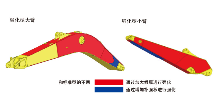 【多圖】住友SH210-6挖掘機加強型結構件細節圖_高清圖