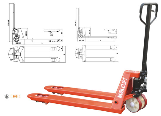 諾力HG20/HG25手動搬運車高清圖 - 外觀